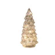 LED Glass Tree Gold 21cm