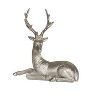 Laying Down Reindeer Champagne 29cm
