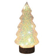 LED Sparkle Glass Tree 25cm