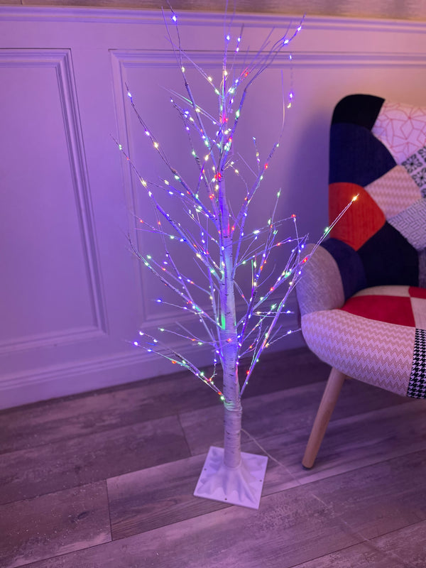LED White Birch Tree - Multi-Colour 4ft