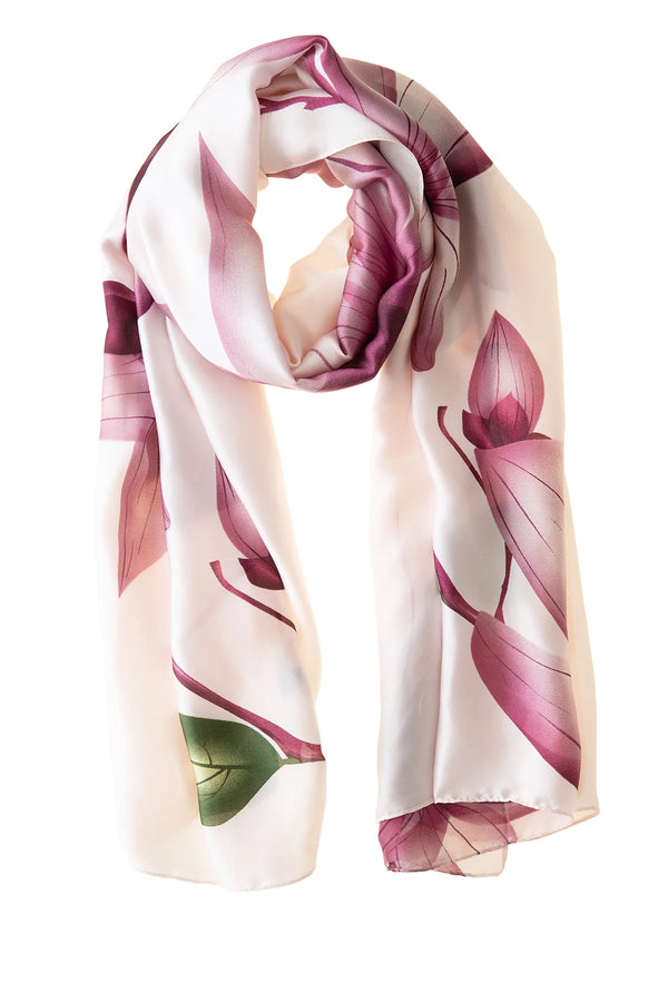 Mulberry Blossom Polyester Scarf