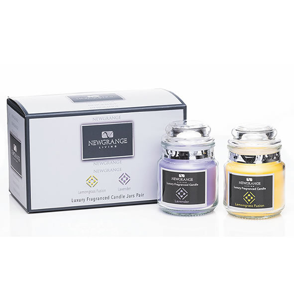 Luxury Candle Jar Pair (Lemongrass and Lavender)