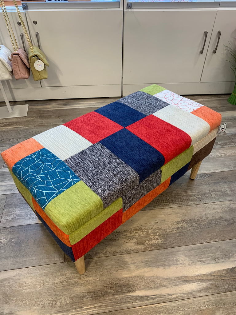 The Grange Interiors Patchwork Bench with Storage