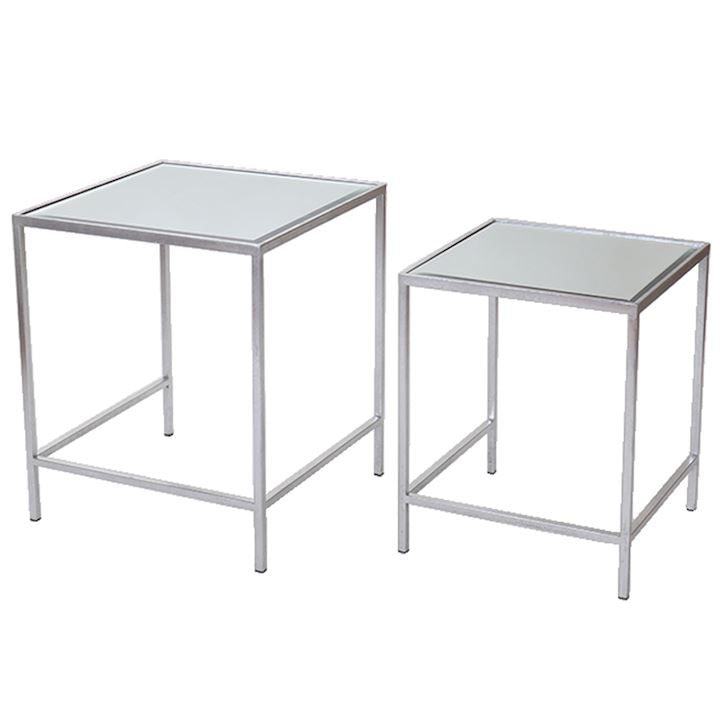 Silver Nest of Tables (Set of 2)