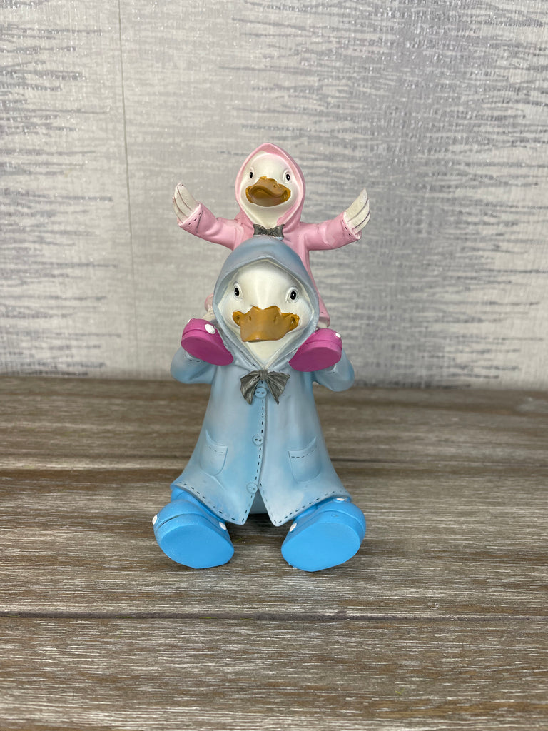 Raincoat Duck With Child