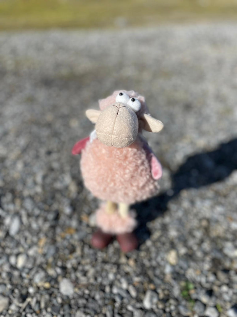 Pink Frizzy Sheep Medium