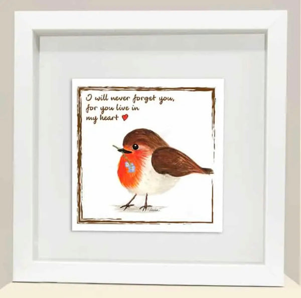 Little Red Robin Framed Print (6)