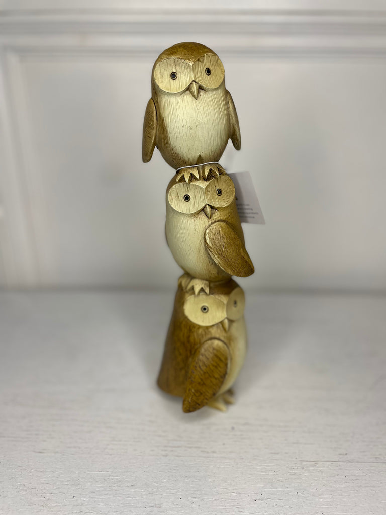 Owl Trio Figurine 26cm