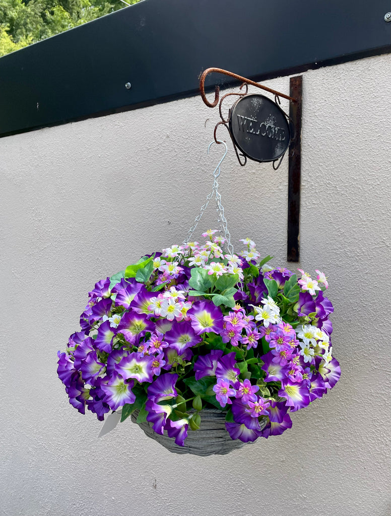 Petunia Hanging Basket Purple