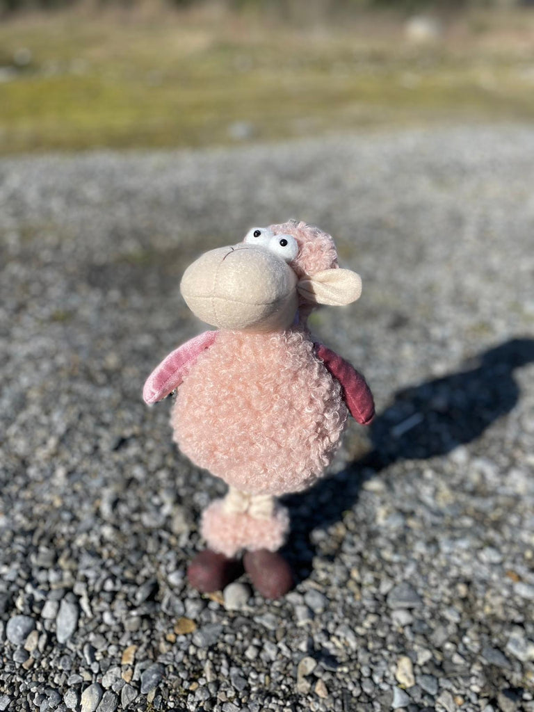 Pink Frizzy Sheep Large